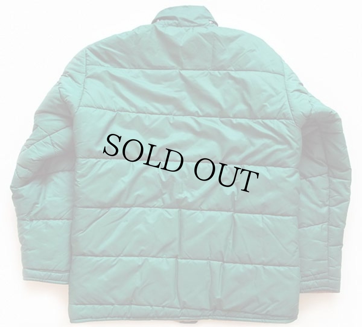 画像2: 70s L.L.Bean 筆記体タグ 中綿入り ナイロンジャケット 緑 M (2)