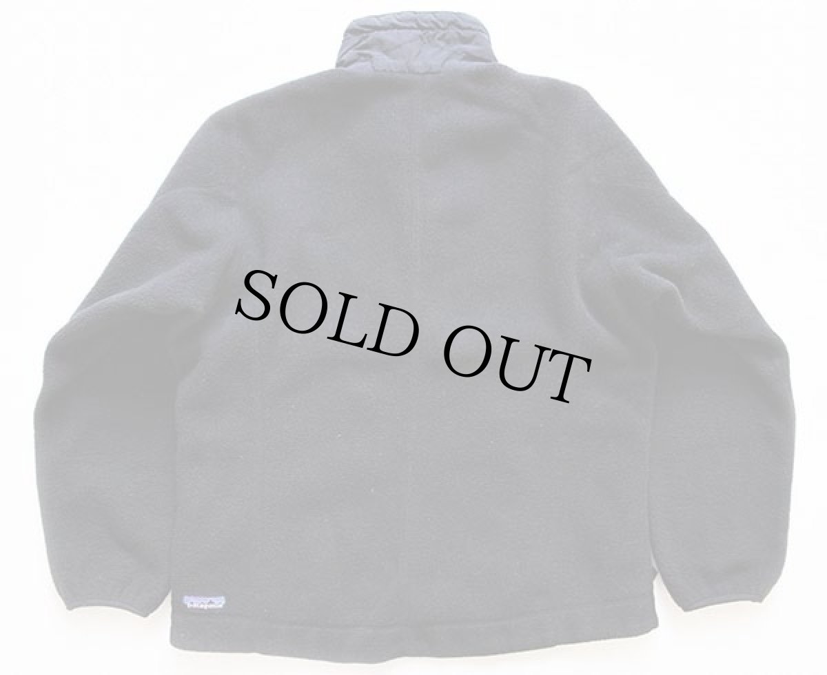 画像2: 90s USA製 patagoniaパタゴニア シンチラ フリース ジャケット 黒 M (2)