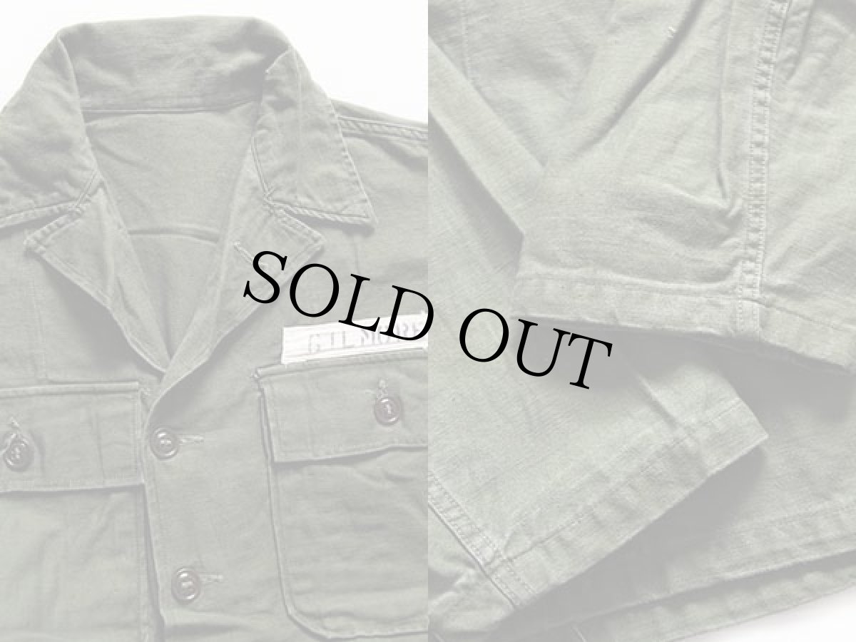 画像3: 50s 米軍 U.S.ARMY パッチ付き ユーティリティシャツ (3)