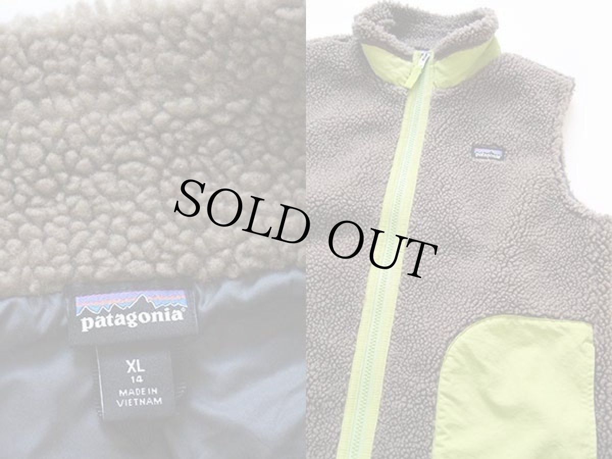 画像3: patagoniaパタゴニア レトロX フリースベスト Ash Tan キッズXL (3)
