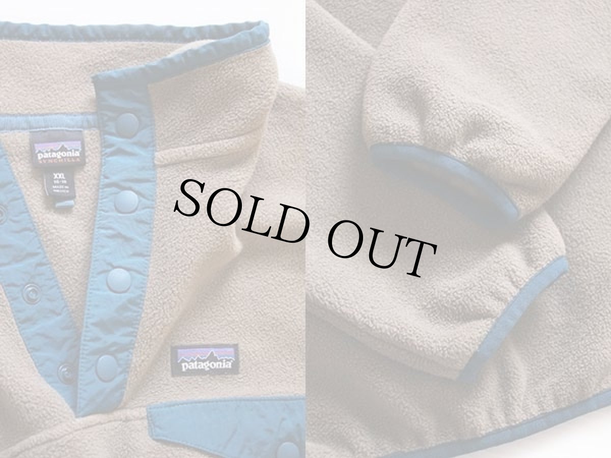 画像3: patagoniaパタゴニア シンチラ フリース スナップT モカ キッズXXL (3)
