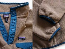 画像3: patagoniaパタゴニア シンチラ フリース スナップT モカ キッズXXL (3)