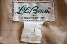 画像4: 70s L.L.Bean 筆記体タグ 中綿入り ナイロンジャケット 緑 M (4)