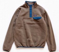 画像1: patagoniaパタゴニア シンチラ フリース スナップT モカ キッズXXL (1)