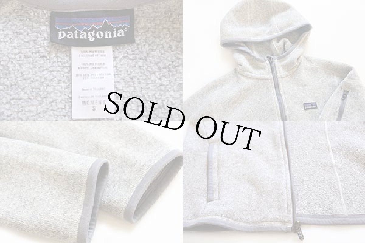 画像3: patagoniaパタゴニア ベターセーター フーディー フリースパーカー グレー W-S (3)