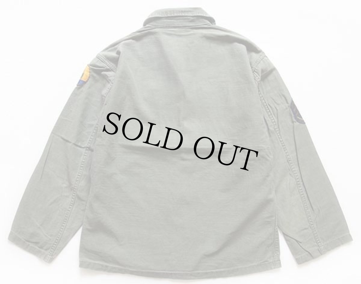 画像2: 50s 米軍 U.S.ARMY パッチ付き ユーティリティシャツ (2)