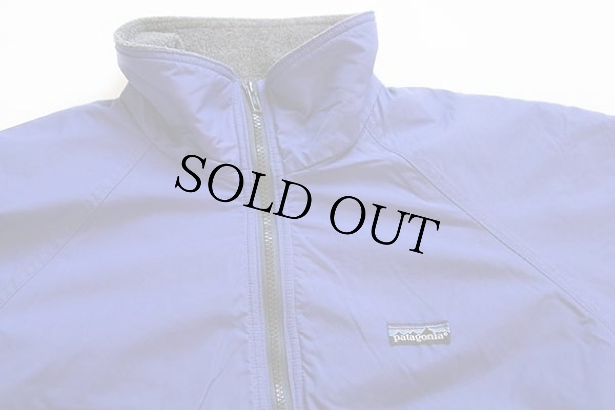 画像3: 80s USA製 patagoniaパタゴニア フリースライナー ナイロンジャケット 青紫 M★シェルドシンチラ (3)