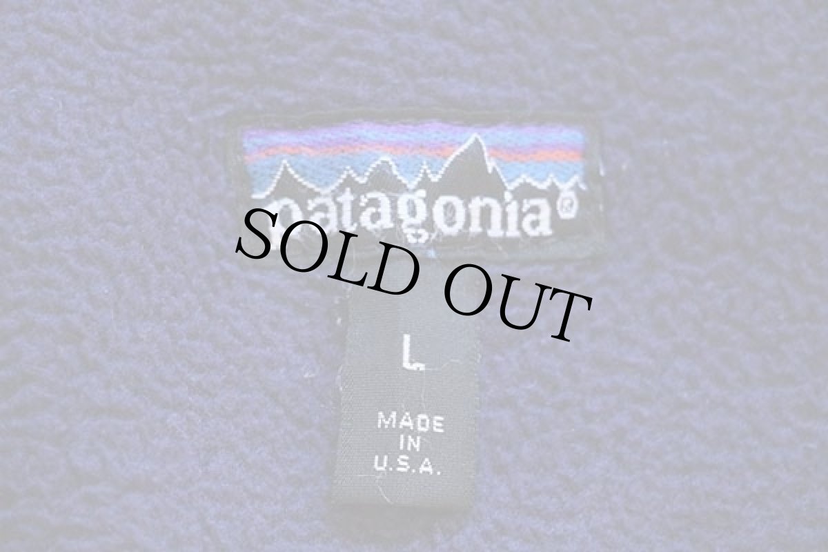 画像4: 90s USA製 patagoniaパタゴニア フリースライナー ナイロンジャケット 濃赤 L★シェルドシンチラ (4)