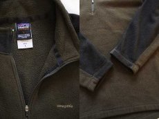 画像3: patagoniaパタゴニア ハイネック ツートン CAPILENEキャプリーン ハーフジップ インナー フリース 緑×濃緑 L (3)