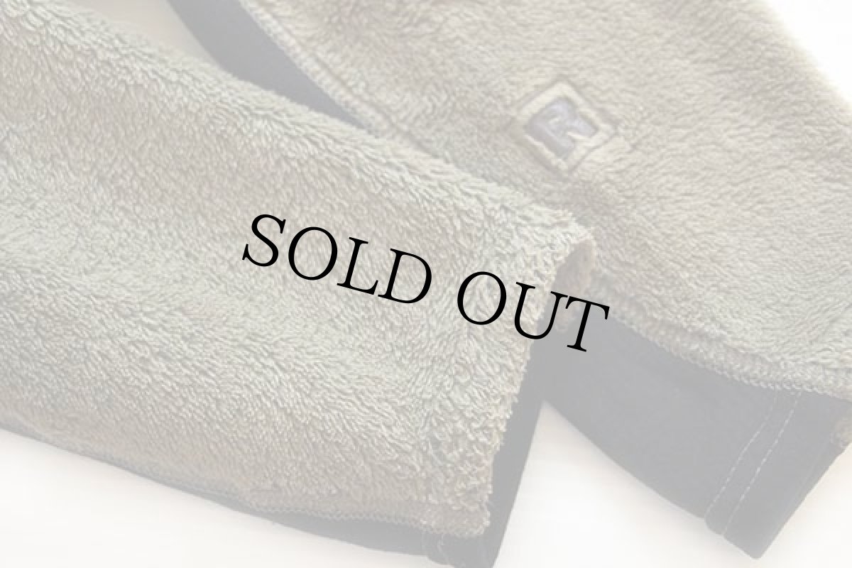 画像6: 00s USA製 patagoniaパタゴニア R2 POLARTEC フリースジャケット フィールドグリーン W-L★刺繍ロゴ (6)