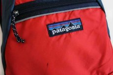 画像3: 00s USA製 patagoniaパタゴニア デカタグ ナイロン デイパック 朱色★リュックサック (3)