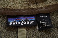 画像4: 00s USA製 patagoniaパタゴニア R2 POLARTEC フリースジャケット フィールドグリーン W-L★刺繍ロゴ (4)