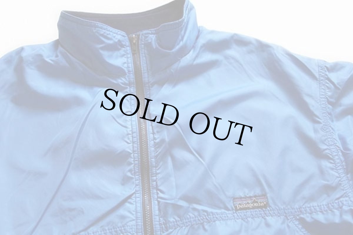 画像3: 80s USA製 patagoniaパタゴニア フリースライナー ナイロンジャケット 青×紺 XL★シェルドシンチラ (3)