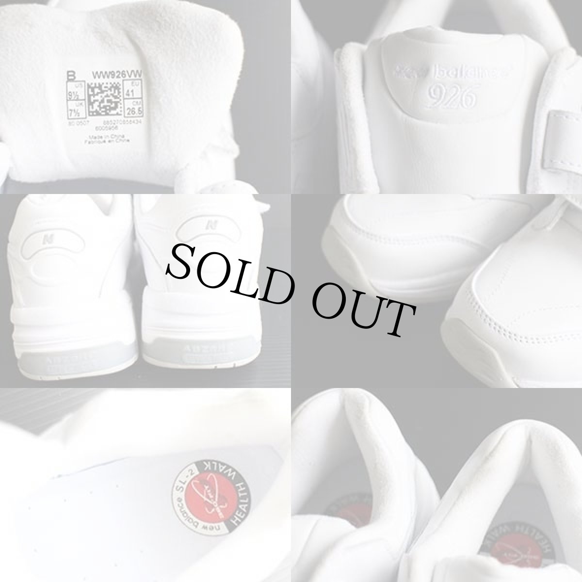 画像5: NEW BALANCEニューバランス 926 ベルクロ ウォーキング スニーカー 白 26.5cm★US限定モデル (5)
