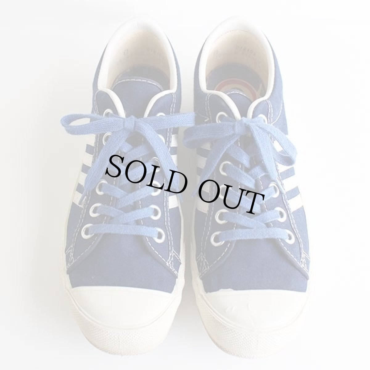 画像3: 70s USA製 UNKNOWN キャンバス スニーカー ローカット 紺 8 (3)