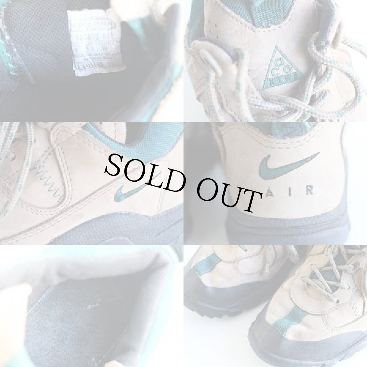 画像5: 90s NIKEナイキ ACG ヌバックレザー トレッキングシューズ ベージュ 25cm (5)