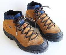 画像1: 90s NIKEナイキ AIR ACG ヌバックレザー トレッキングシューズ 茶 25cm (1)