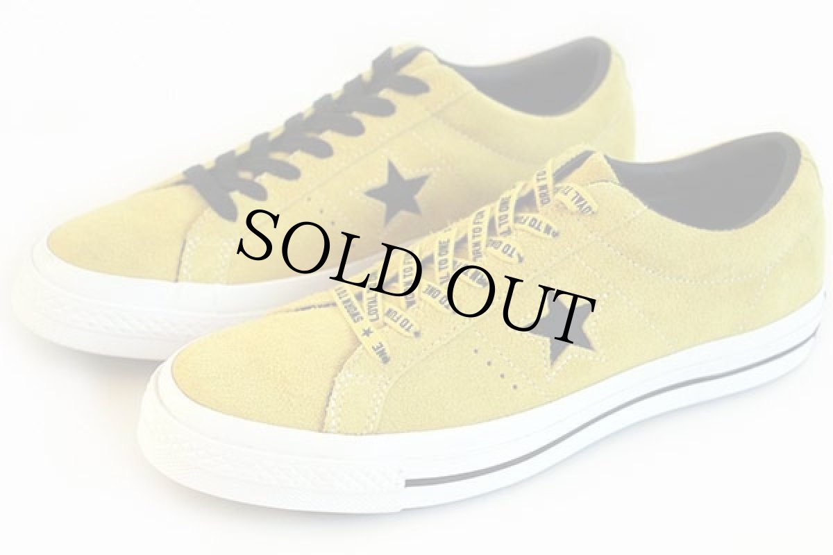画像2: 未使用★CONVERSEコンバース ONE STARワンスター OX 45周年 スエード 黄 8.5 (2)