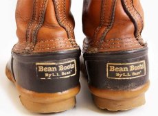 画像7: 90s USA製 L.L.Bean 7ホール ビーンブーツ タン×ブラウン 7M (7)