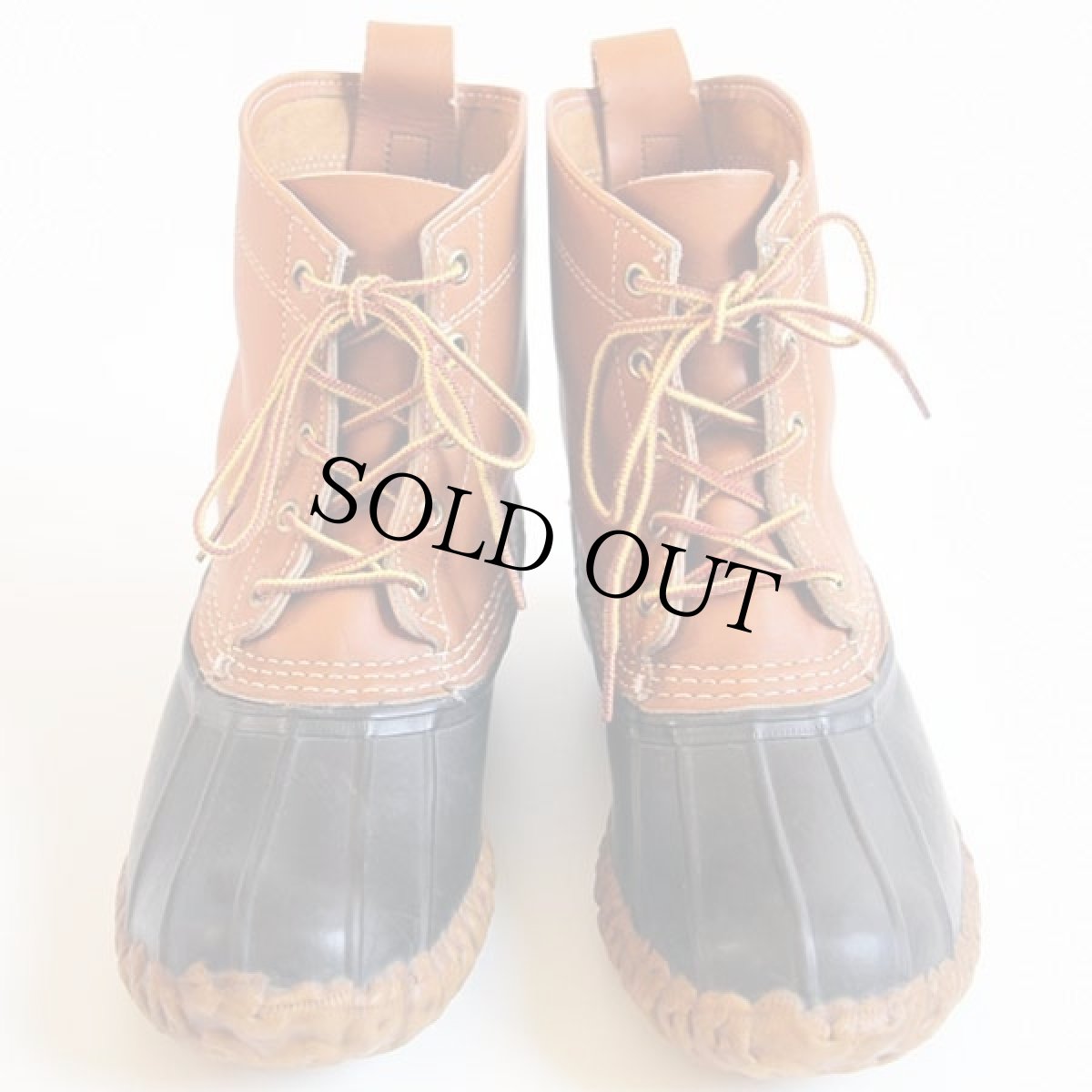 画像3: USA製 L.L.Bean 5ホール シンサレート ビーンブーツ タン×ブラウン 8LGM (3)