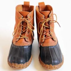 画像3: USA製 L.L.Bean 5ホール シンサレート ビーンブーツ タン×ブラウン 8LGM (3)