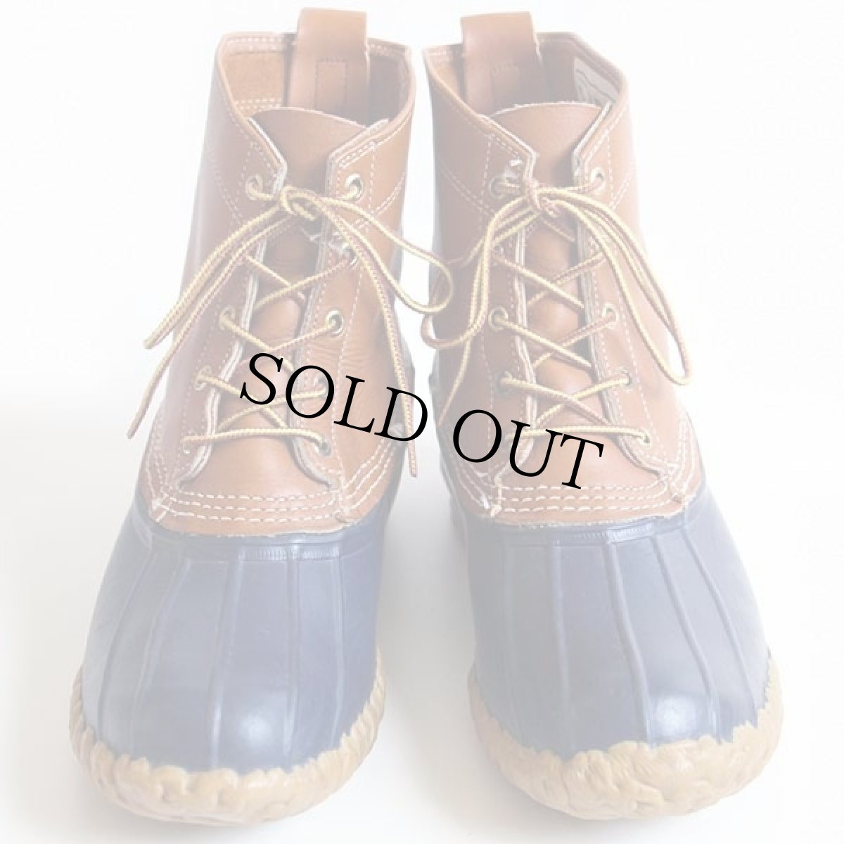 画像3: 80s USA製 L.L.Bean 5ホール メインハンティング ビーンブーツ タン×ネイビー 11LM (3)