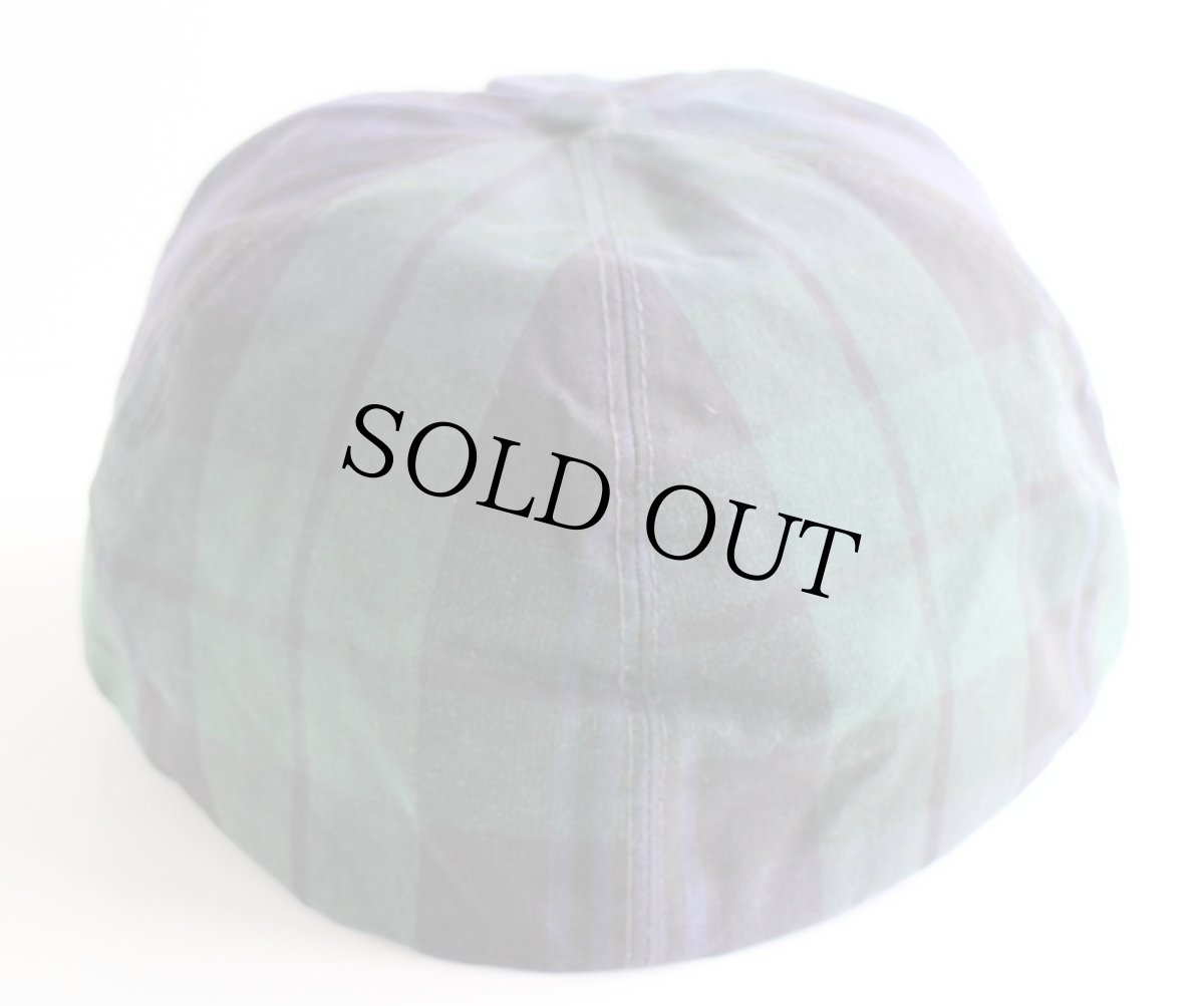 画像2: 90s ポロ ラルフローレン ブラックウォッチ タータンチェック オイルドコットン キャップ (2)