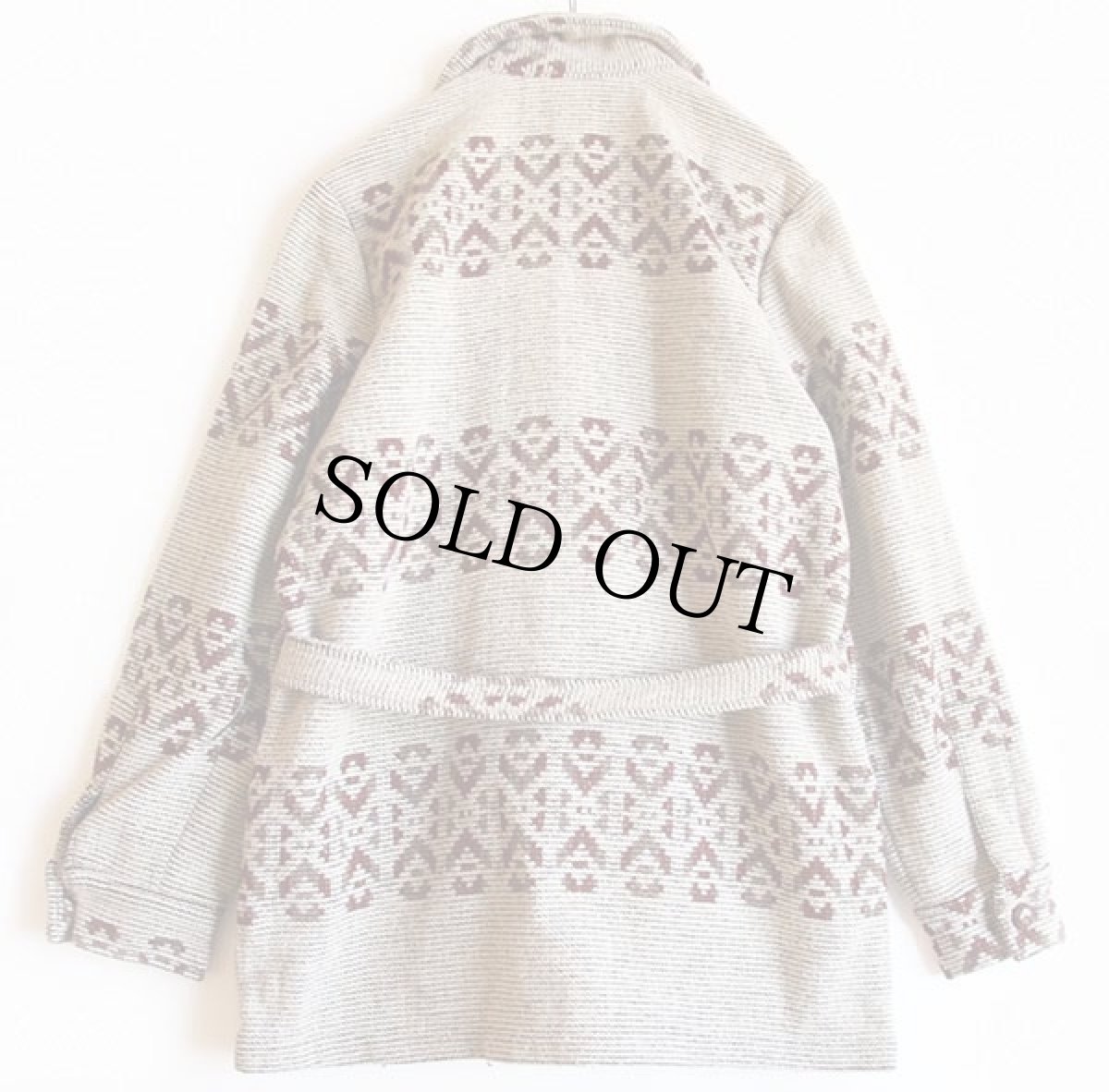 画像2: 70s Woolrichウールリッチ フォークロア柄 ウール ラグジャケット M (2)