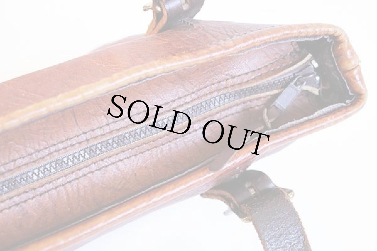 画像5: USA製 DULUTH PACKダルースパック ハンドクラフト オールレザー トートバッグ 茶 (5)