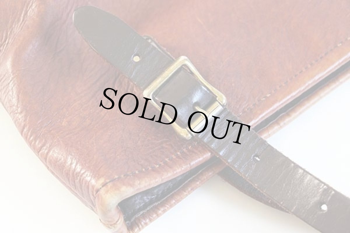 画像4: USA製 DULUTH PACKダルースパック ハンドクラフト オールレザー トートバッグ 茶 (4)