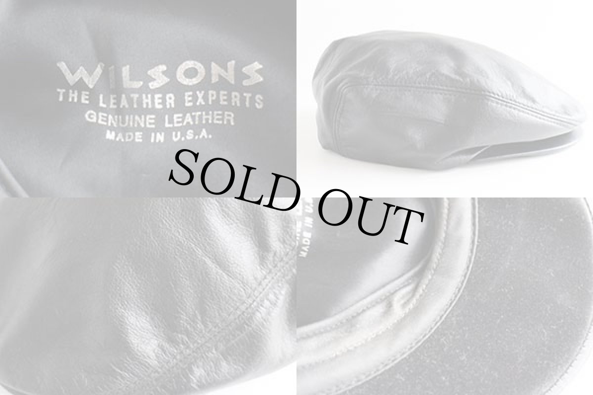 画像4: 90s USA製 WILSONS レザーハンチング 黒 (4)