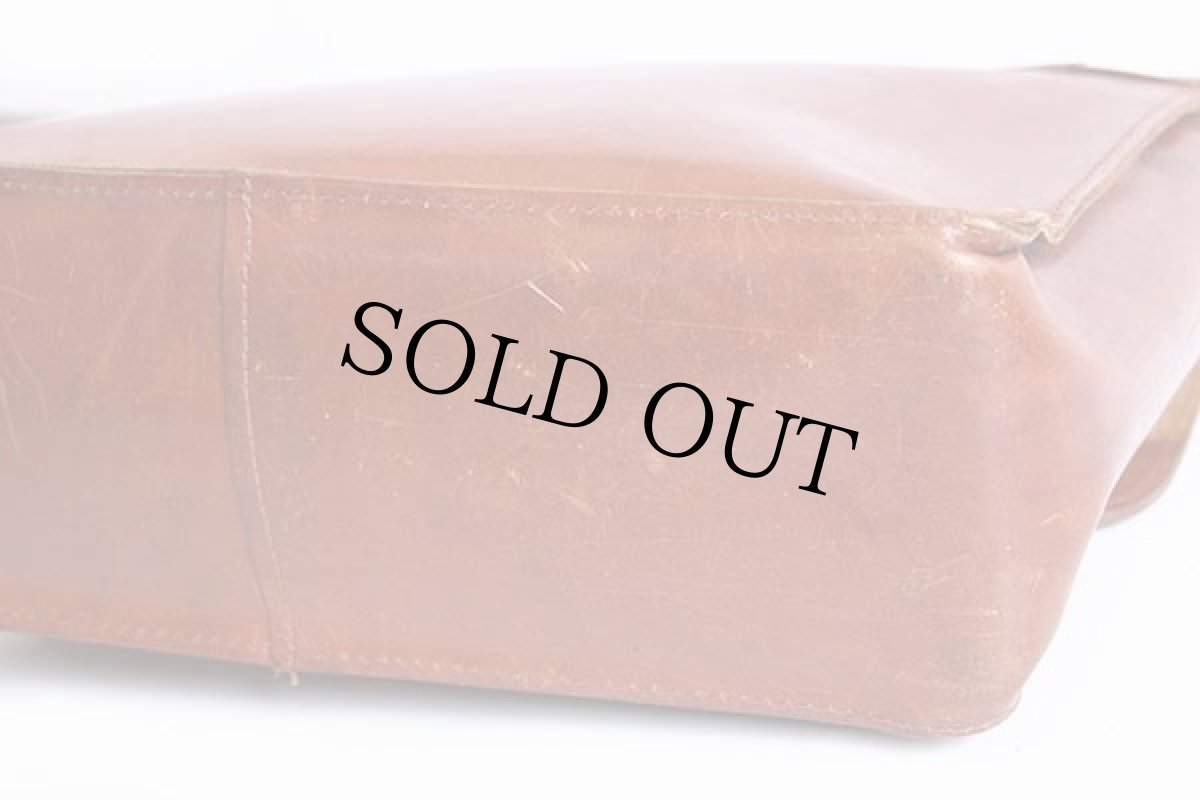 画像8: 90s EddieBauerエディーバウアー 2WAY レザー ブリーフケース 茶 (8)