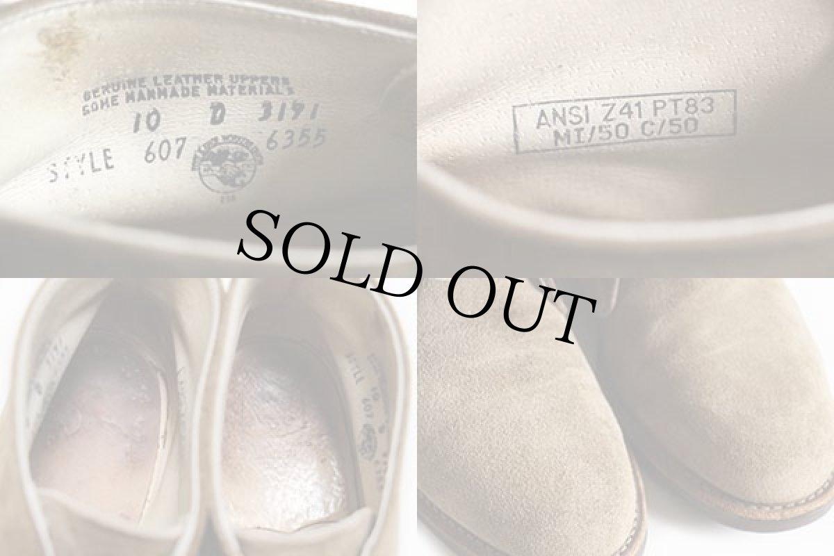 画像5: 80s USA製 Iron Age PT83 スチールトゥ スエードレザー チャッカブーツ サンドベージュ 10 (5)