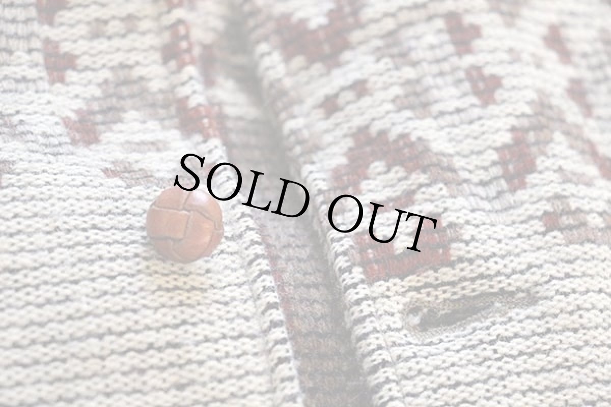 画像5: 70s Woolrichウールリッチ フォークロア柄 ウール ラグジャケット M (5)