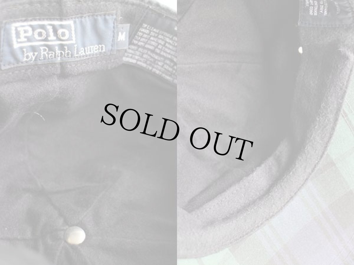 画像3: 90s ポロ ラルフローレン ブラックウォッチ タータンチェック オイルドコットン キャップ (3)