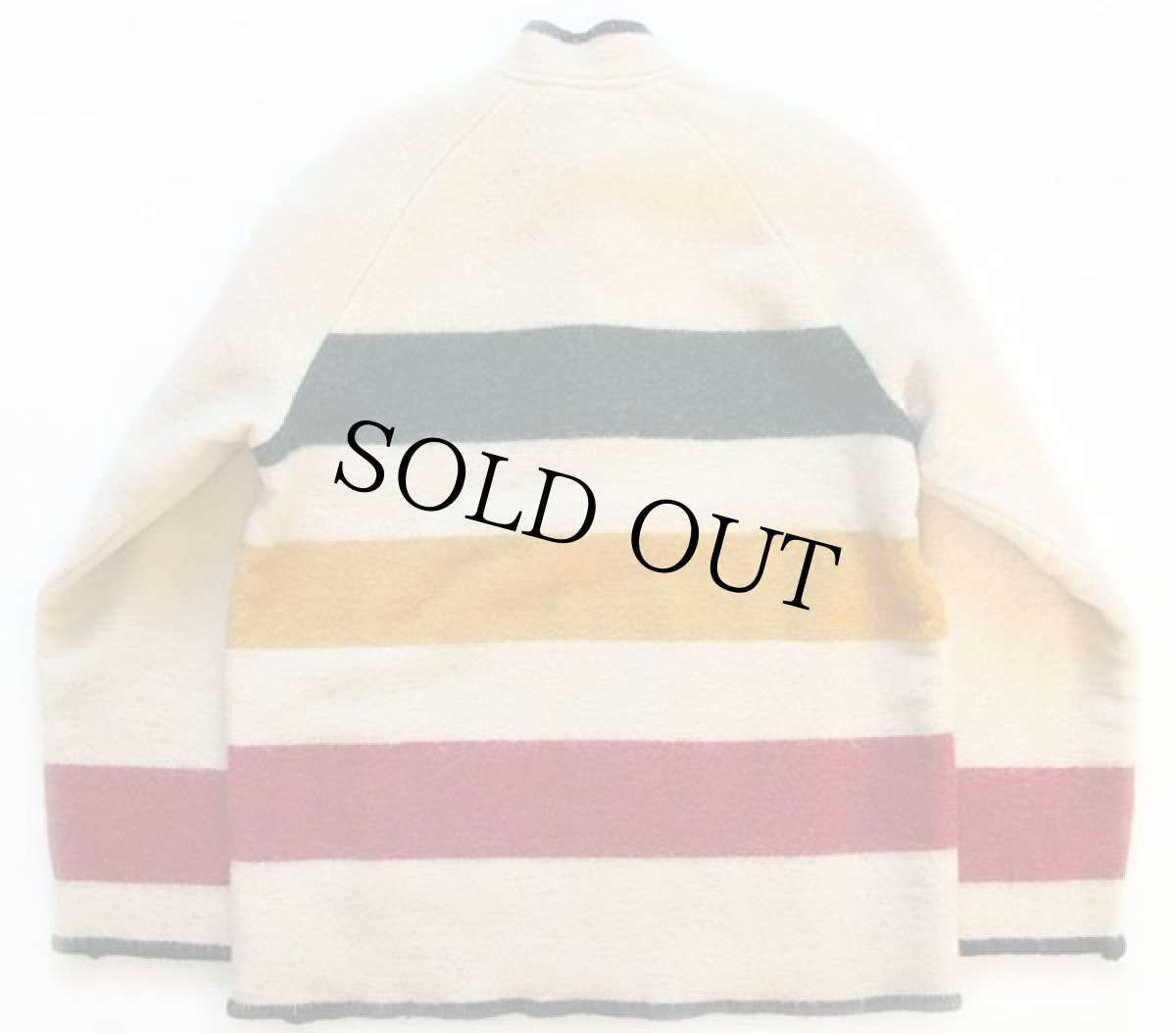 画像2: 70s Woolrichウールリッチ マルチボーダー プルオーバー ウールジャケット (2)