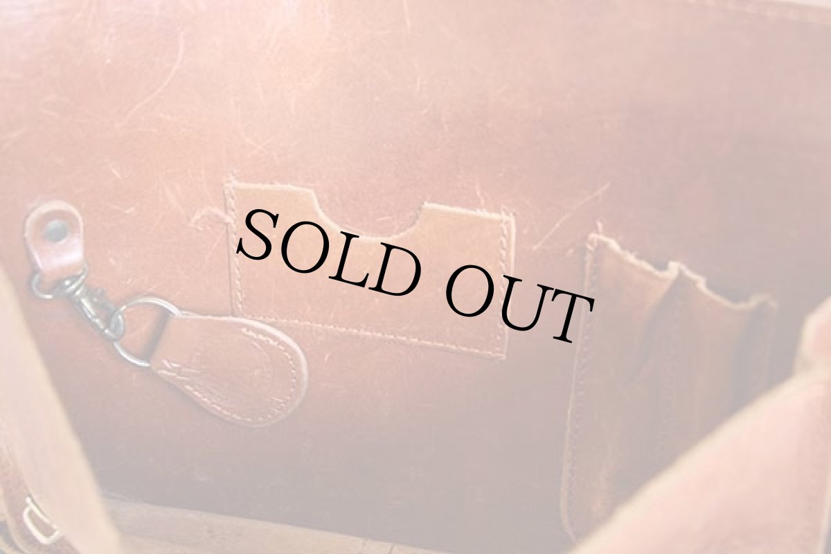 画像4: 90s EddieBauerエディーバウアー 2WAY レザー ブリーフケース 茶 (4)