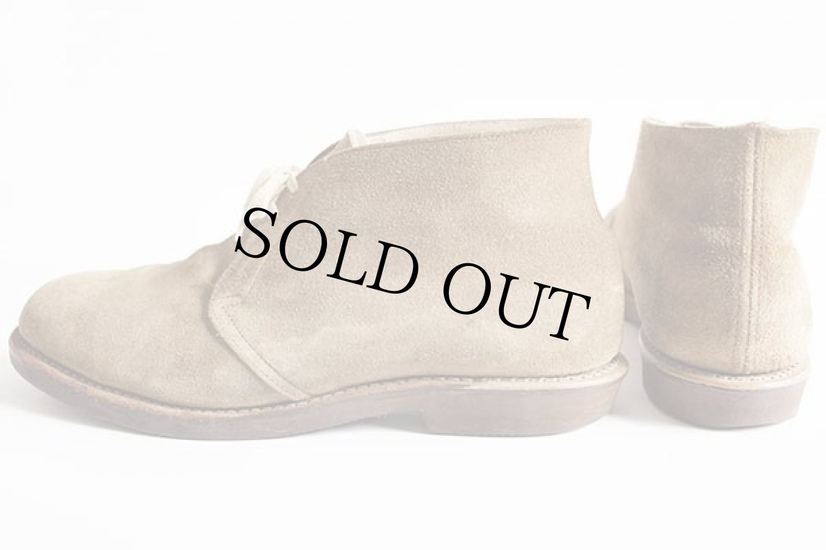 画像2: 80s USA製 Iron Age PT83 スチールトゥ スエードレザー チャッカブーツ サンドベージュ 10 (2)