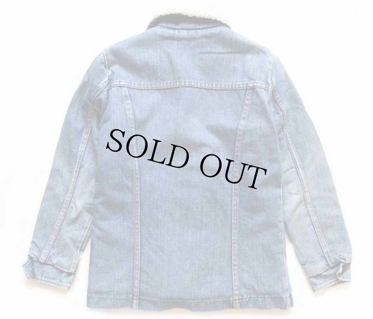 画像2: 80s USA製 Wranglerラングラー ボアライナー デニムジャケット 4ポケット (2)