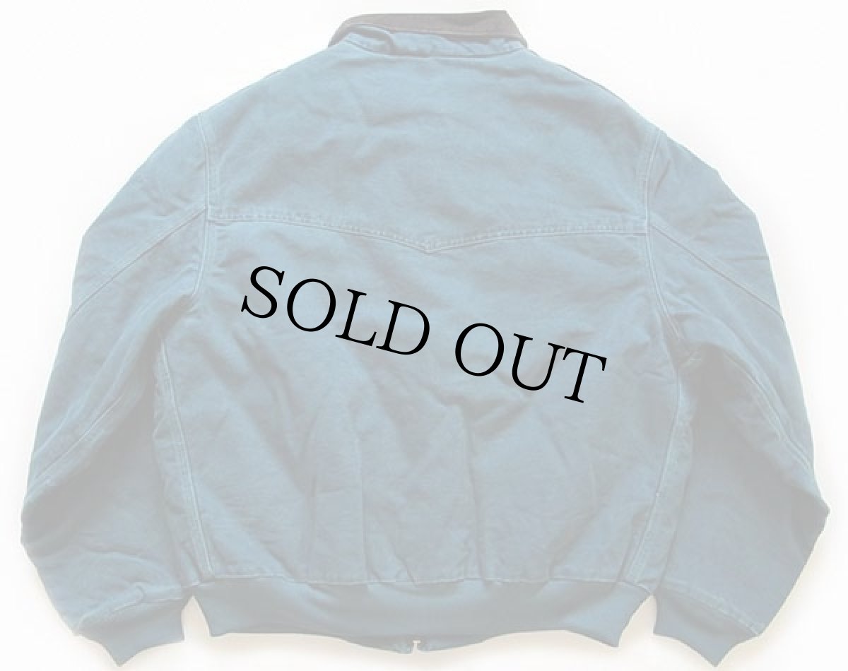 画像2: carharttカーハート キルティングライナー ダック地 サンタフェジャケット 青緑 XL (2)