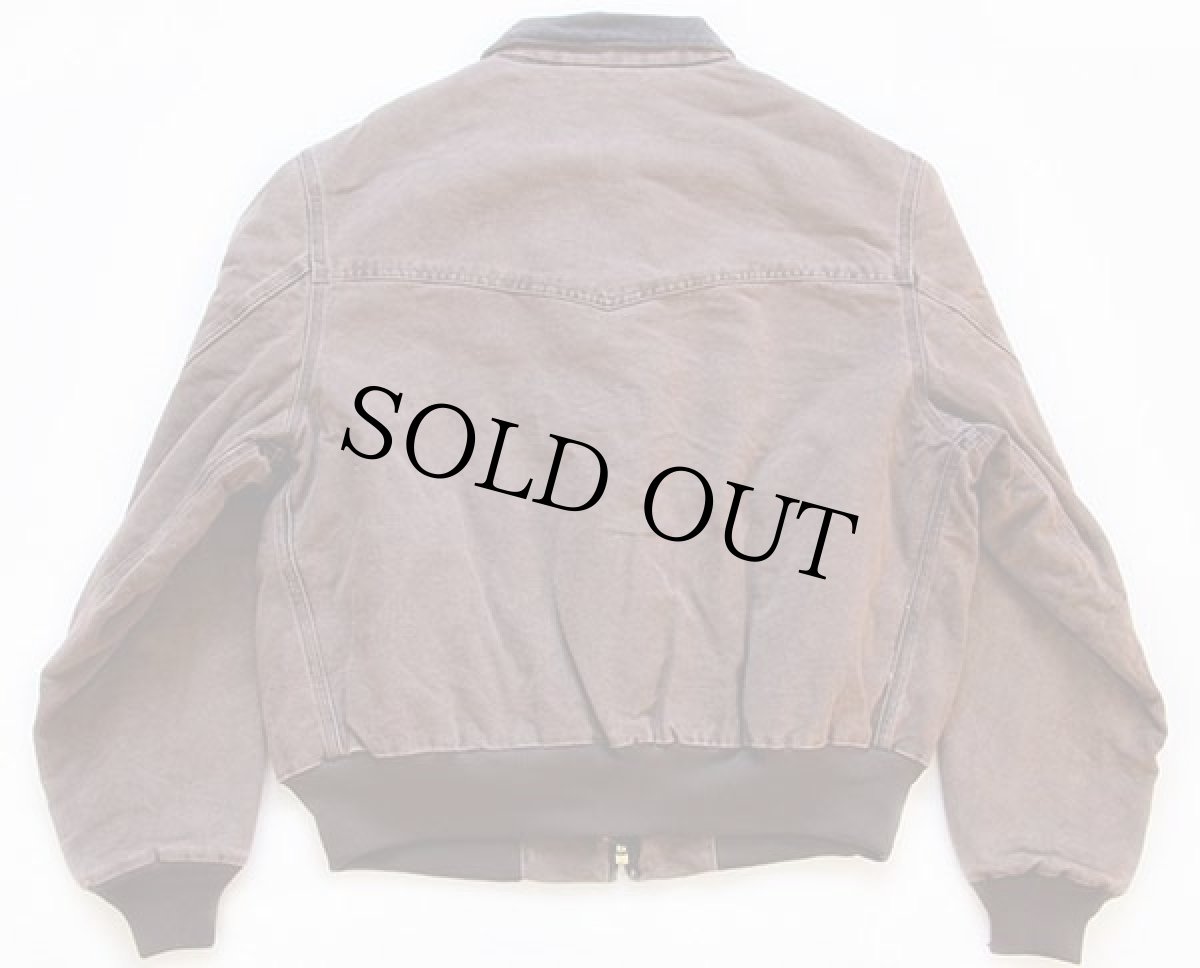 画像2: carharttカーハート キルティングライナー サンドストーン ダック地 サンタフェジャケット 焦げ茶 XL (2)