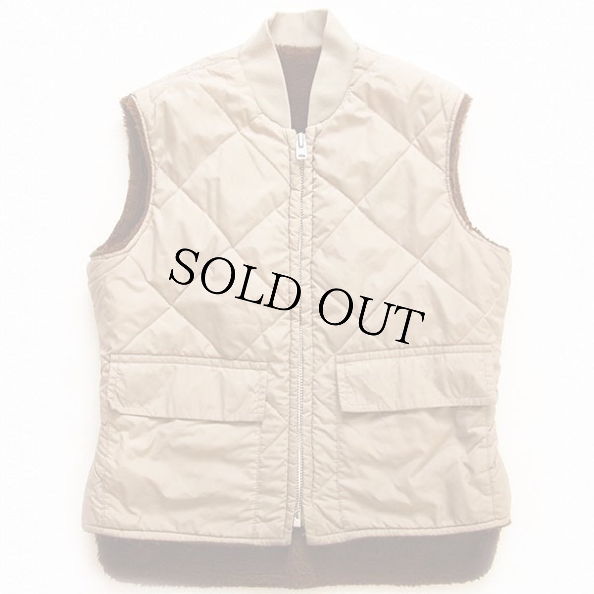 画像3: 70s PANHANDLE SLIM リバーシブル ボア×ナイロン キルティング ベスト 40★パイル (3)