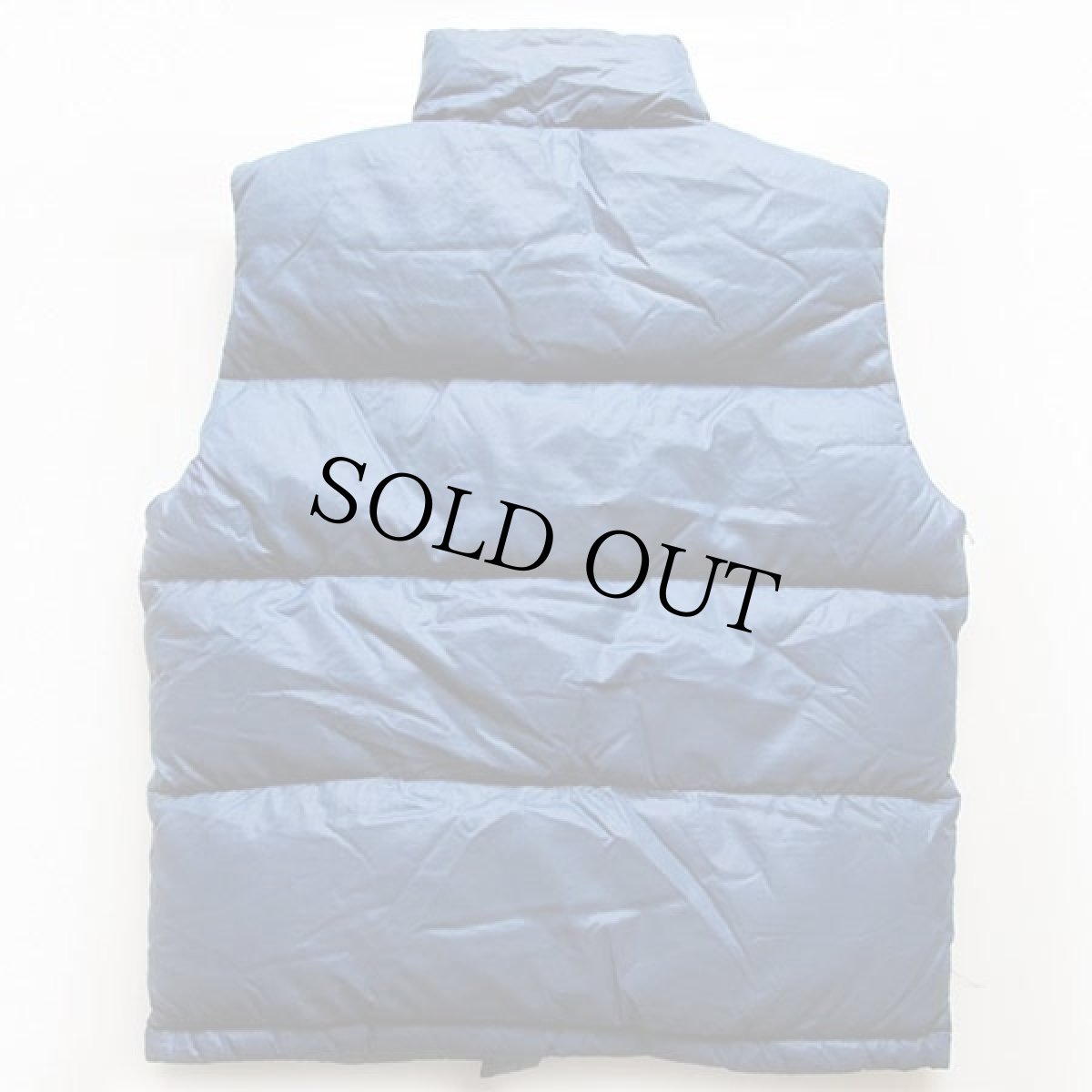 画像2: 70s THE NORTH FACEノースフェイス 茶タグ ナイロン ダウンベスト 紺 M (2)