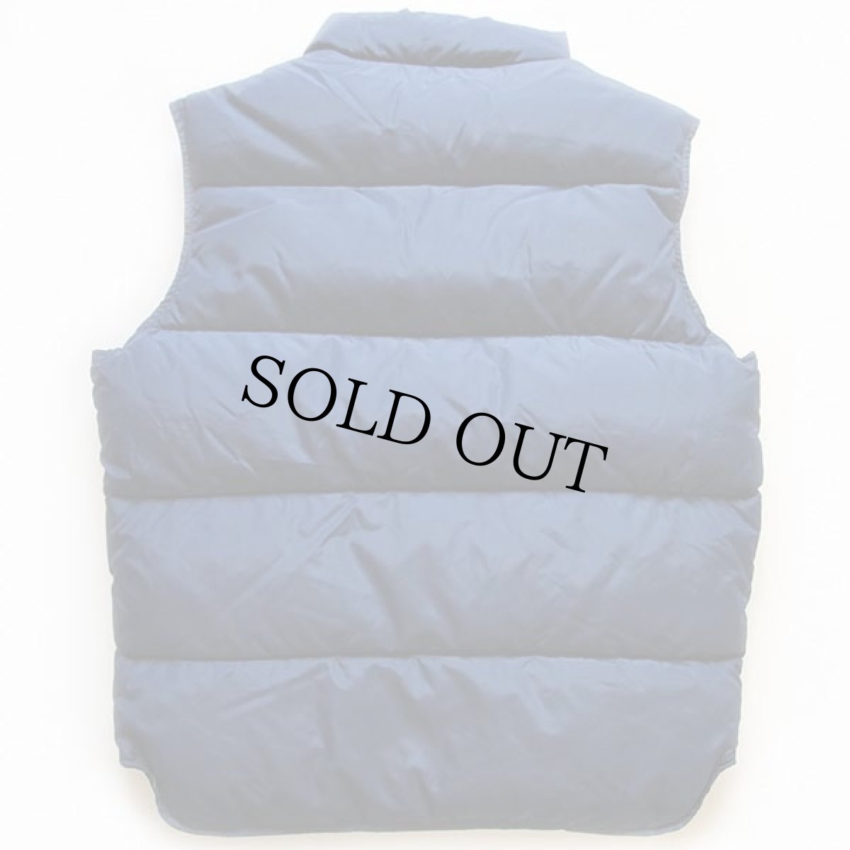 画像2: 80s USA製 Woolrichウールリッチ ナイロン ダウンベスト 紺 M (2)