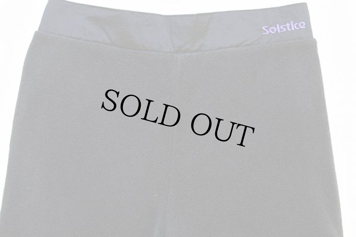 画像3: 90s USA製 SOLSTICE サイドジップ カヤック フリースパンツ 黒 M (3)