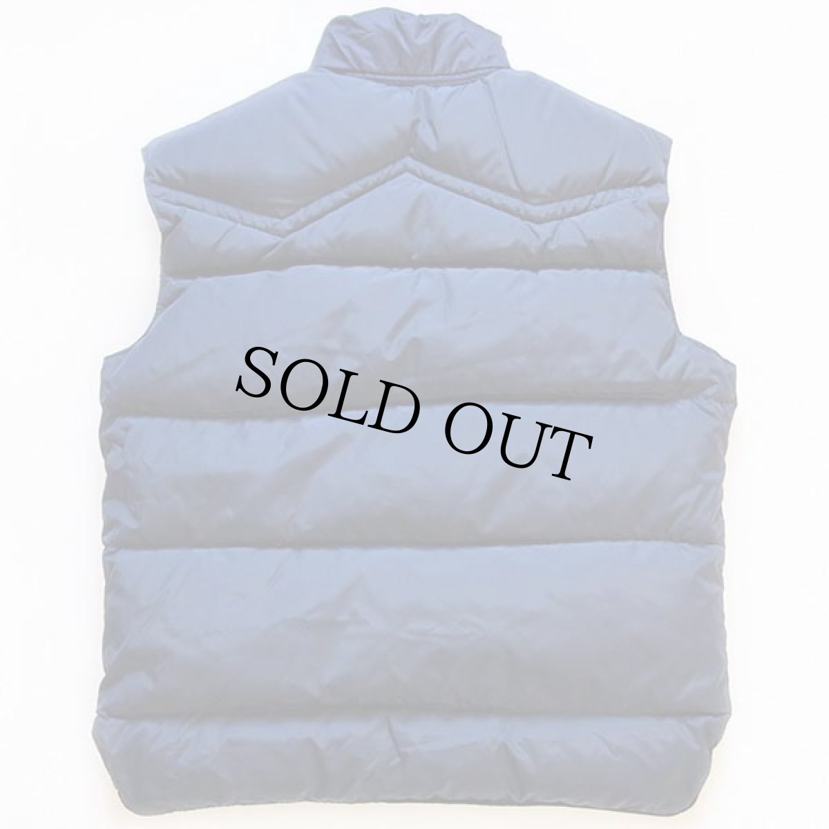 画像4: 70s USA製 Comfy ツートン ヨーク切り替え リバーシブル ダウンベスト 紺×グレー M (4)