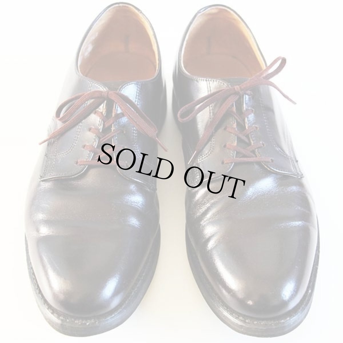 画像3: 80s USA製 WORK AMERICA ポストマン レザーシューズ 焦げ茶 10.5 4E★革靴 (3)