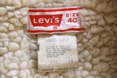 画像4: 70s USA製 Levi'sリーバイス 70605 ボアライナー デニムジャケット 40 (4)