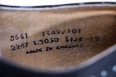 画像6: 80s 英国製 Rock A Cha LONDON ウイングチップ レザーシューズ 黒×白 10★革靴 (6)