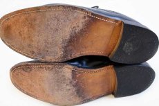 画像4: 80s 英国製 Rock A Cha LONDON ウイングチップ レザーシューズ 黒×白 10★革靴 (4)
